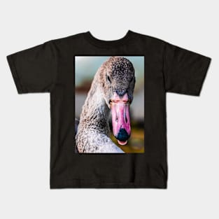 Cheeky Swan. Photograph Kids T-Shirt